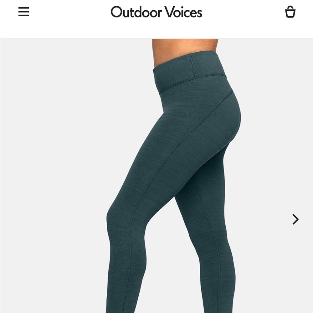 Outdoor voices tech sweat cropped leggings